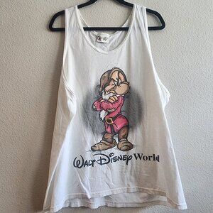 Disney White Tank Top - Men's